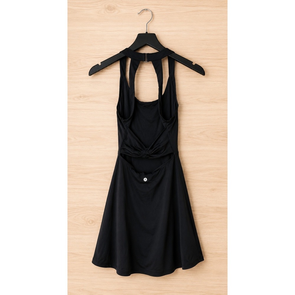 HALARA SoftlyZero Airy Backless Twisted Flare Dress NWT Black 
Small Activewear - Picture 7 of 7